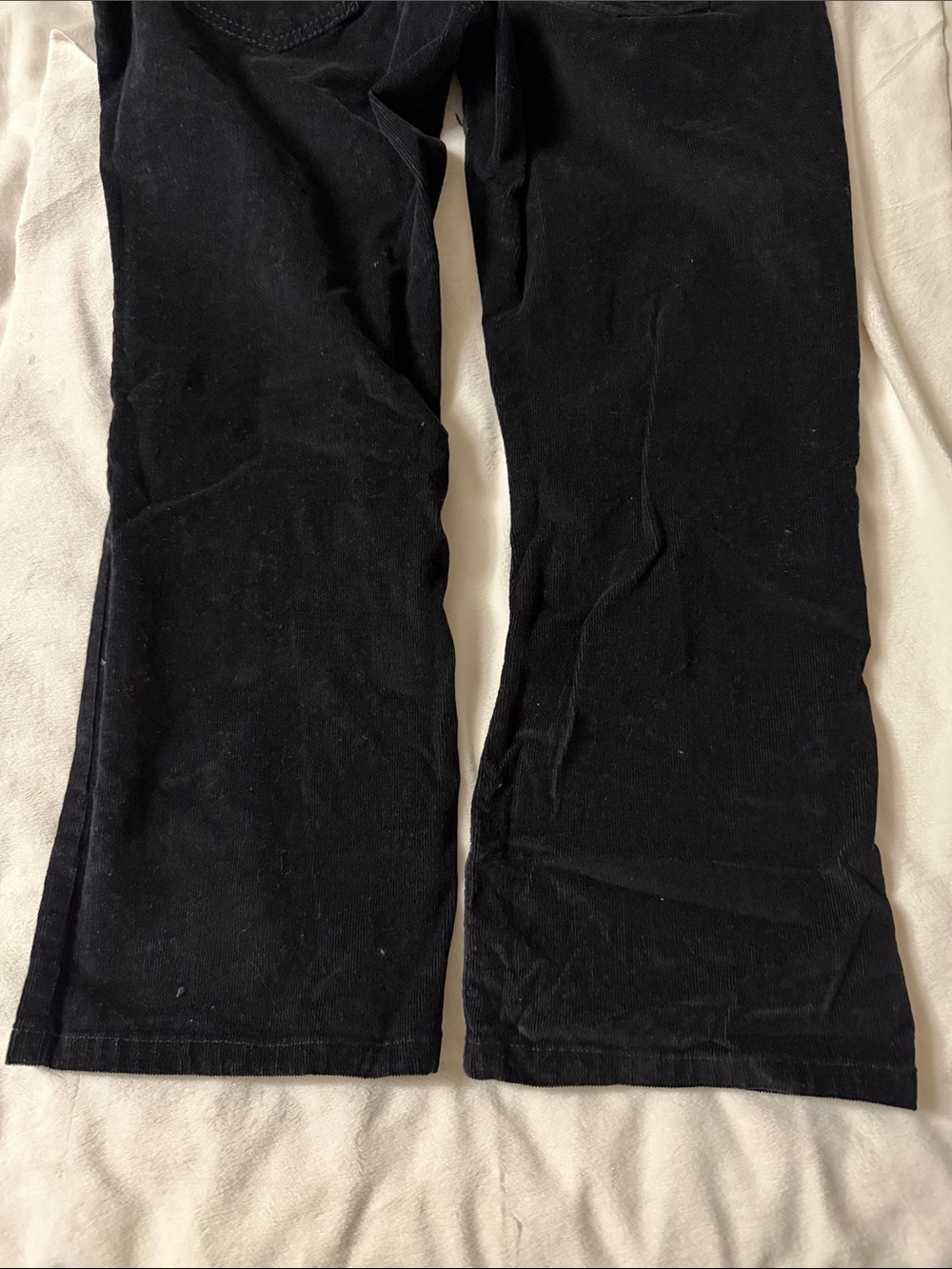 Thyme Maternity Black Corduroy Pull-On Maternity Pants - Picture 12 of 12
